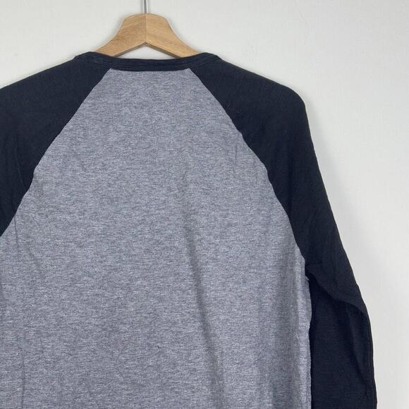 TRUE RELIGION TRBJ Skull Raglan LS MEN T-SHIRT Grey/Black Y2K Grunge Sz M $99 - Picture 5 of 13